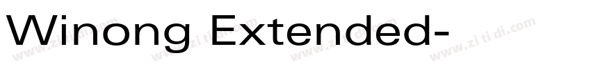 Winong Extended字体转换